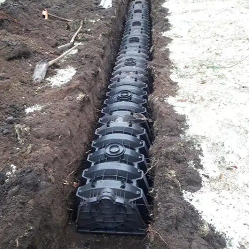 installation af faskine til regnvand Billund