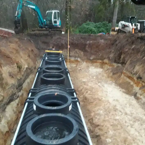 kloakservice med faskine installation grindsted